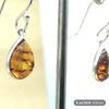 Sterling Silver Amber Teardrop Earrings - La Trobe Jewellery