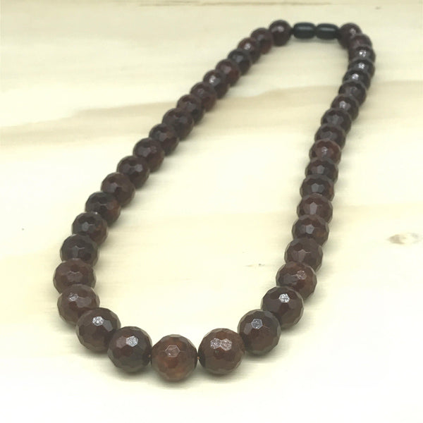 Gemstone Amber Faceted Necklace - La Trobe Jewellery