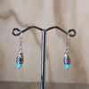 Sterling Silver Opal & Yellow Gold Israeli Drop Earring - La Trobe Jewellery