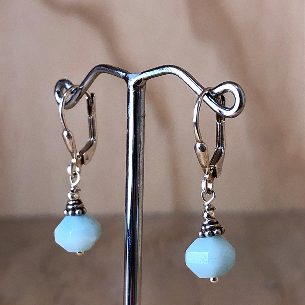 Sterling Silver Blue Chalcedony Drop Earring - La Trobe Jewellery