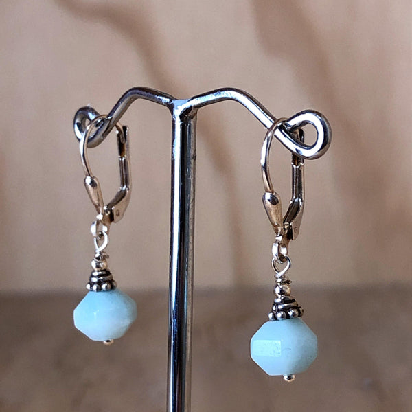Sterling Silver Blue Chalcedony Drop Earring - La Trobe Jewellery