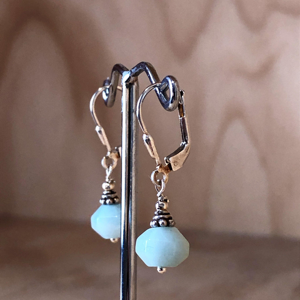 Sterling Silver Blue Chalcedony Drop Earring - La Trobe Jewellery