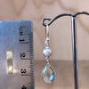 Sterling Silver Blue Topaz & Pearl Drop Earring - La Trobe Jewellery