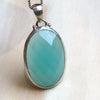 Gemstone Chalcedony Oval Pendant - La Trobe Jewellery