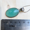 Gemstone Chalcedony Oval Pendant - La Trobe Jewellery