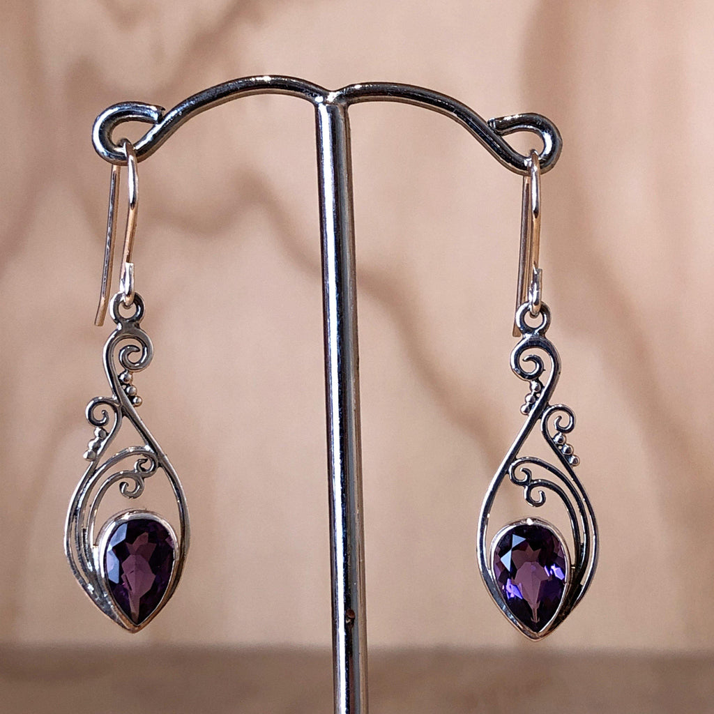 Sterling Silver Purple Amethyst Drop Earring - La Trobe Jewellery