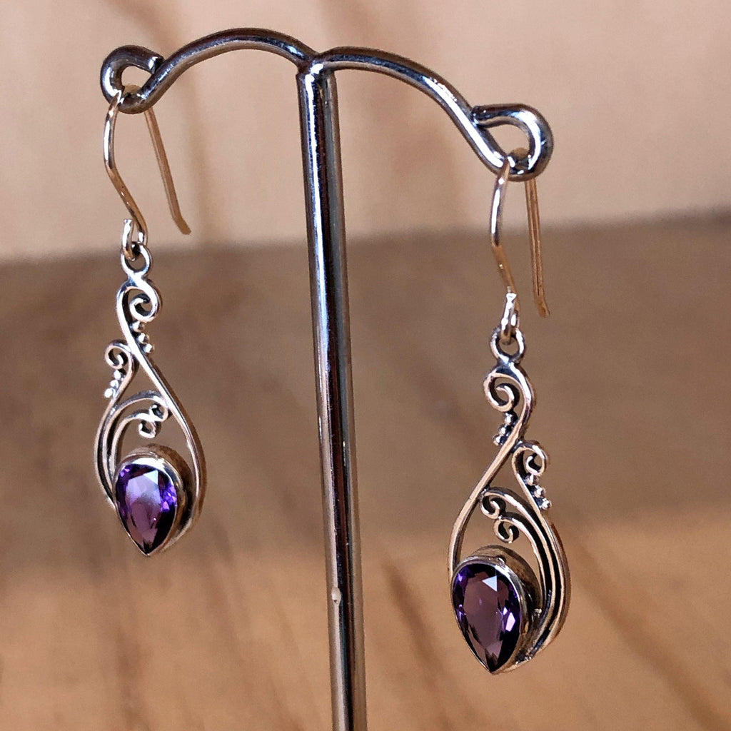 Sterling Silver Purple Amethyst Drop Earring - La Trobe Jewellery