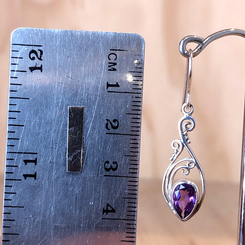 Sterling Silver Purple Amethyst Drop Earring - La Trobe Jewellery