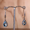 Sterling Silver Blue Topaz Drop Earring - La Trobe Jewellery