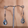Sterling Silver Blue Topaz Drop Earring - La Trobe Jewellery