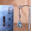 Sterling Silver Blue Topaz Drop Earring - La Trobe Jewellery