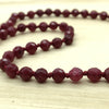 Gemstone Ruby Silk Knotted Necklace - La Trobe Jewellery