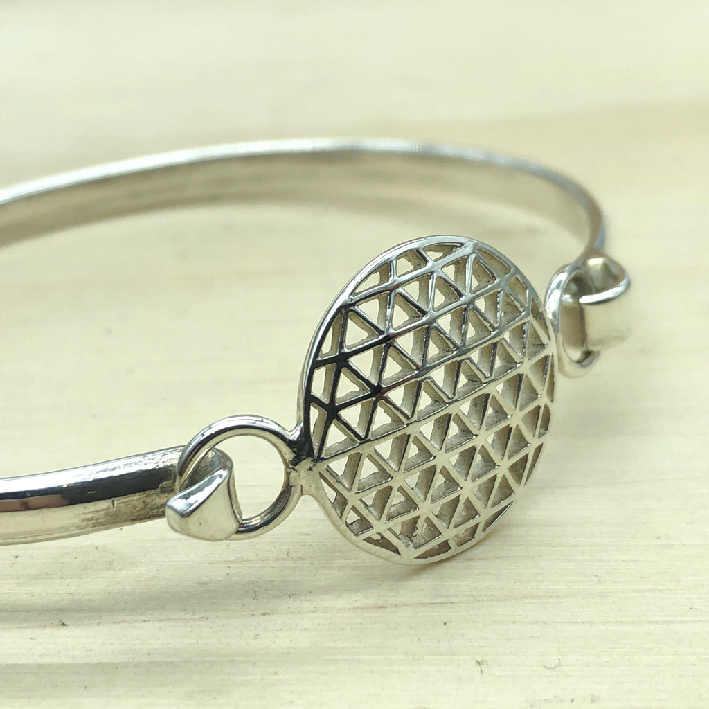 Sterling Silver Decorative Bangle - La Trobe Jewellery