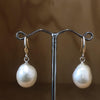 Sterling Silver Baroque White Pearl Drop Earring - La Trobe Jewellery