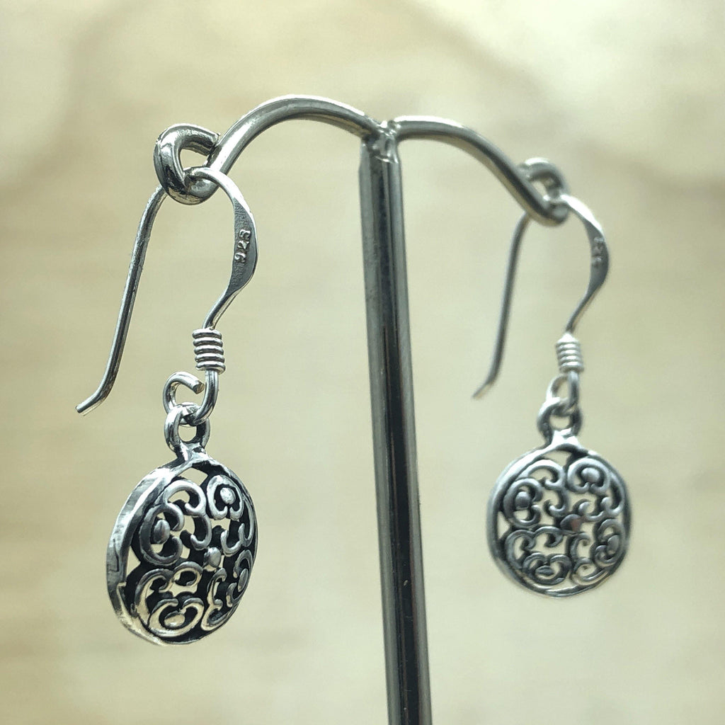 Sterling Silver Filagree Round Earrings - La Trobe Jewellery
