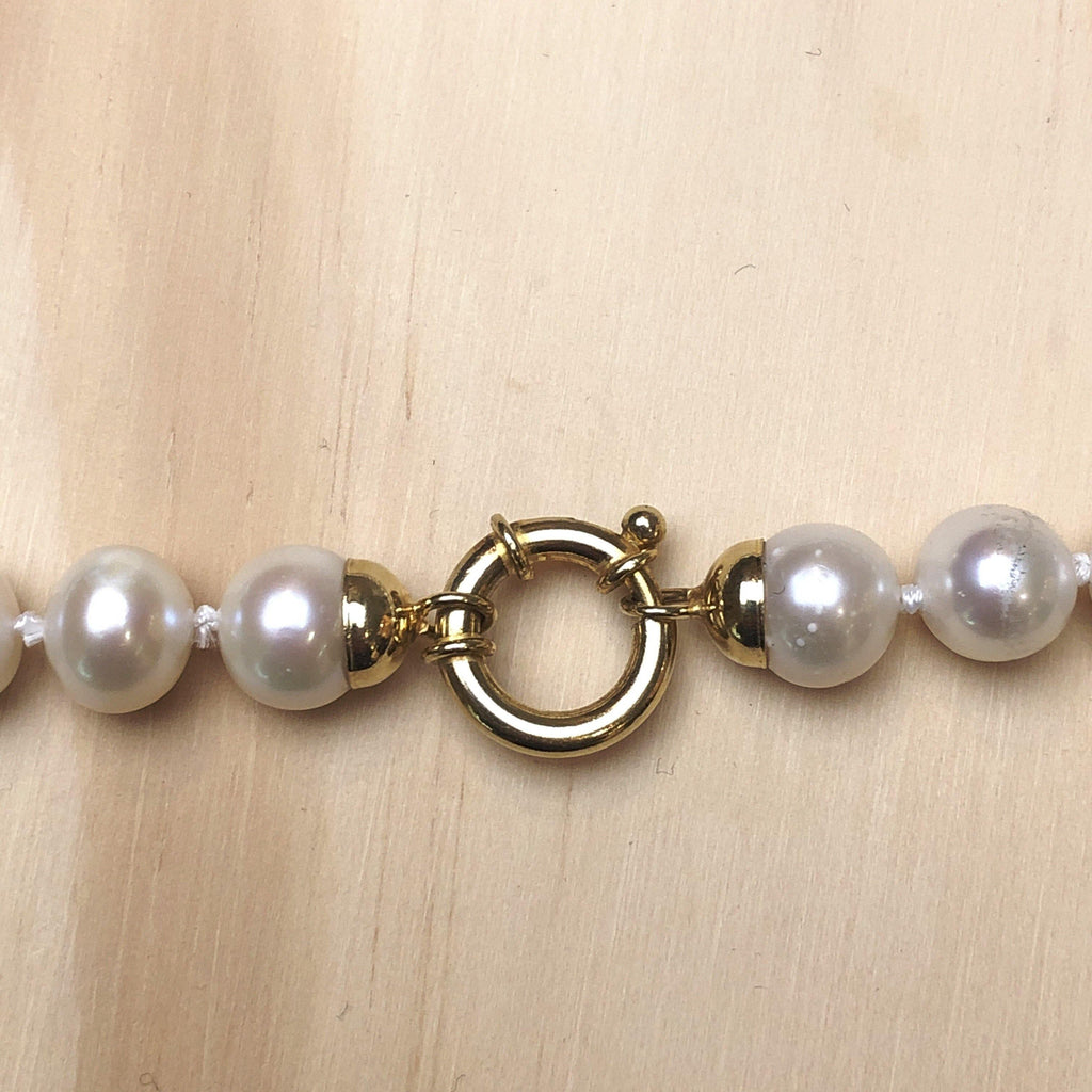 Pearl (White) Silk Knotted Necklace - La Trobe Jewellery