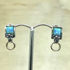 Sterling Silver, Gold & Opal Israeli Stud - La Trobe Jewellery