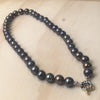 Pearl (Black) Silk Knotted Necklace - La Trobe Jewellery