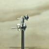 Sterling Silver Garnet Israeli stud - La Trobe Jewellery