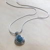 Gemstone Turquoise Teardrop Pendant - La Trobe Jewellery