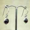 Sterling Silver Garnet Drop Earring - La Trobe Jewellery