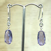 Sterling Silver Amethyst Oval Earrings - La Trobe Jewellery