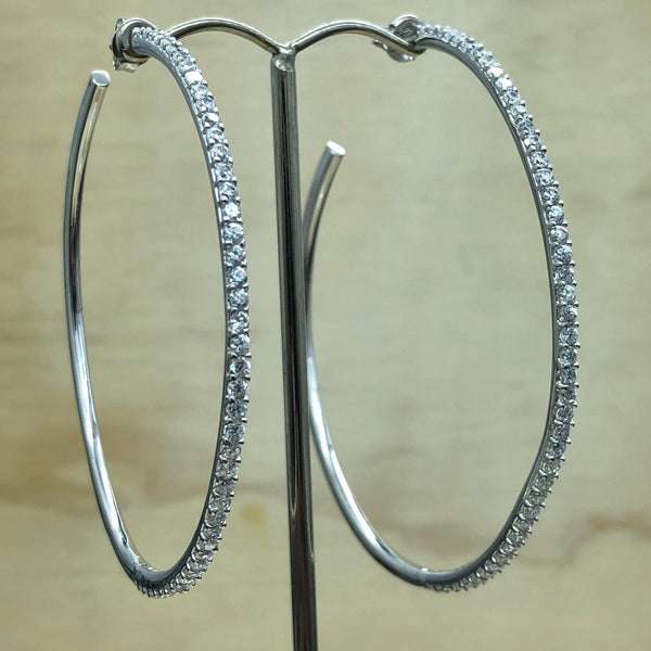 Sterling Silver Cubic Loop 60cm - La Trobe Jewellery
