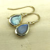 Sterling Silver Gold Labradorite Teardrop Earring - La Trobe Jewellery