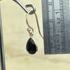 Sterling Silver Gold Onyx Teardrop Earring - La Trobe Jewellery