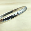Sterling Silver Beaten Bangle - La Trobe Jewellery
