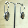 Sterling Silver Smokey Quartz Oval Earring - La Trobe Jewellery