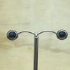 Sterling Silver Black Onyx Israeli Stud - La Trobe Jewellery