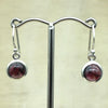 Sterling Silver Garnet Drop Earring - La Trobe Jewellery