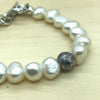 Sterling Silver & White Pearl Israeli Bracelet - La Trobe Jewellery