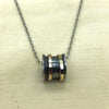 Sterling Silver & Gold Israeli Necklace - La Trobe Jewellery