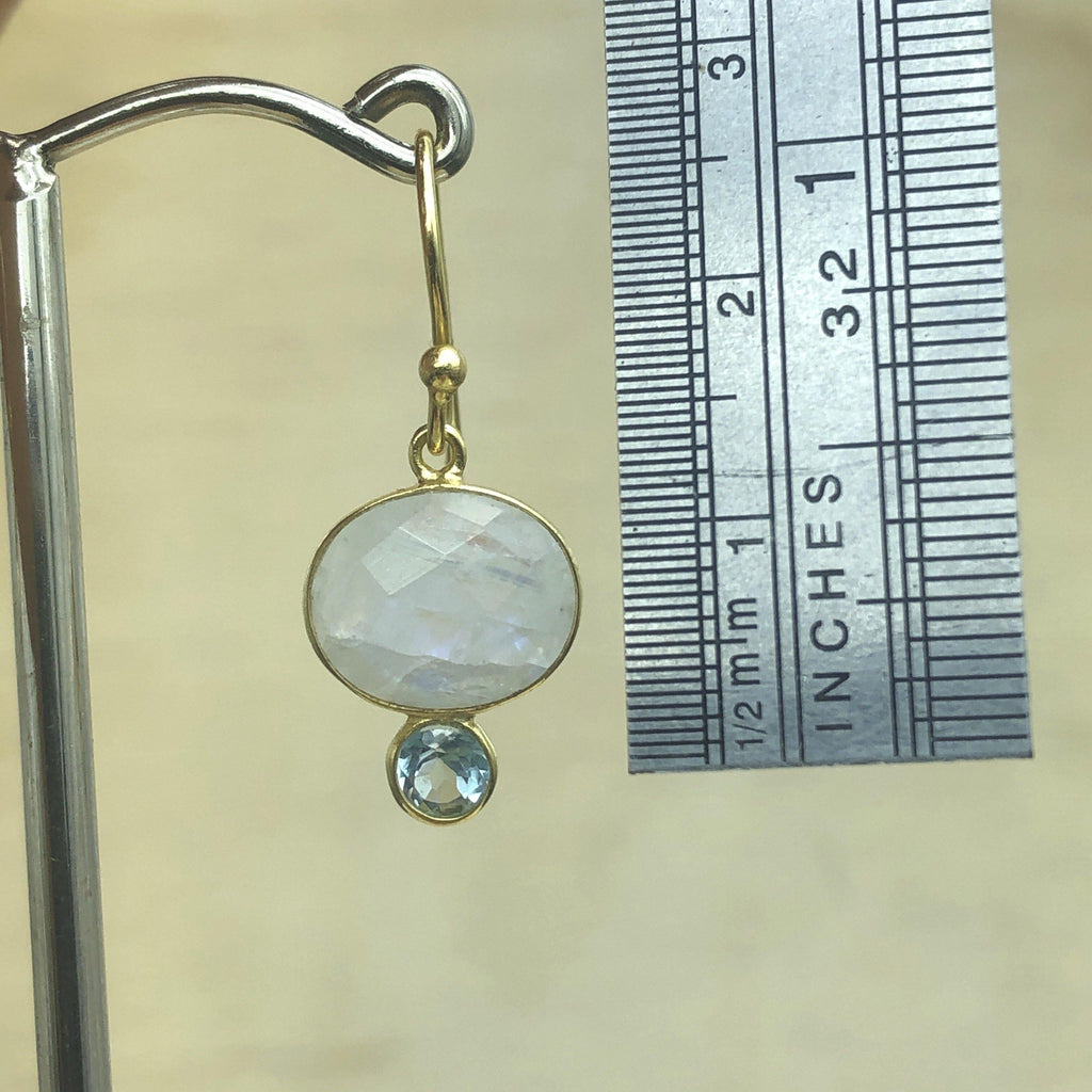 Sterling Silver Moonstone & Topaz Earring - La Trobe Jewellery