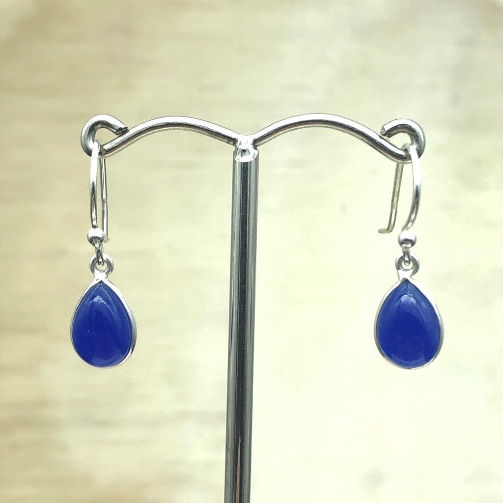 Sterling Silver Blue Agate Teardrop Earring - La Trobe Jewellery