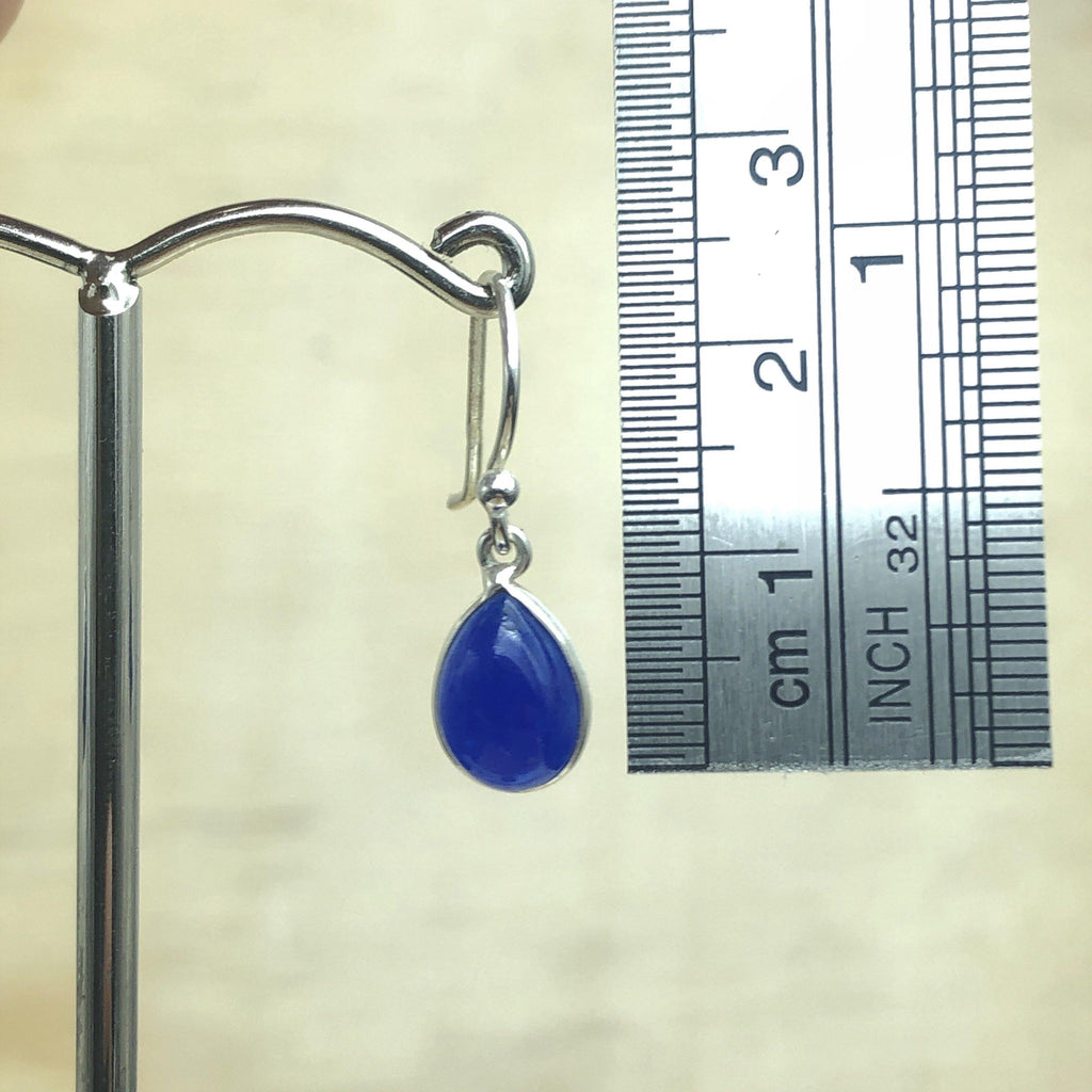 Sterling Silver Blue Agate Teardrop Earring - La Trobe Jewellery