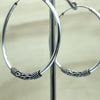 Sterling Silver Bali Style Loop 4cm - La Trobe Jewellery