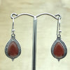 Sterling Silver Carnelian Teardrop Earring - La Trobe Jewellery