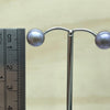 Sterling Silver Black Pearl Stud 9mm - La Trobe Jewellery