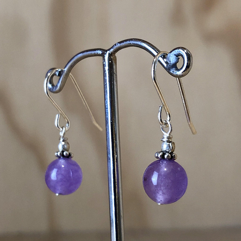 Sterling Silver Purple Amethyst Drop Earring - La Trobe Jewellery