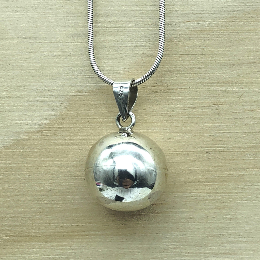 Sterling Silver Ball Pendant - La Trobe Jewellery