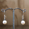 Sterling Silver Earrings pearl pink & HT fancy bead - La Trobe Jewellery