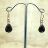 Sterling Silver Gold Onyx Teardrop Earring - La Trobe Jewellery