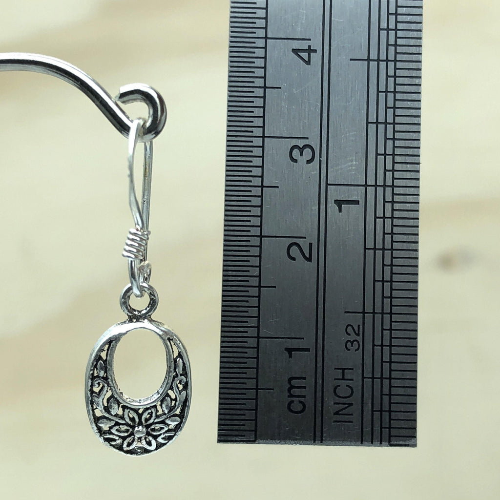 Sterling Silver Filigree Oval Earring - La Trobe Jewellery
