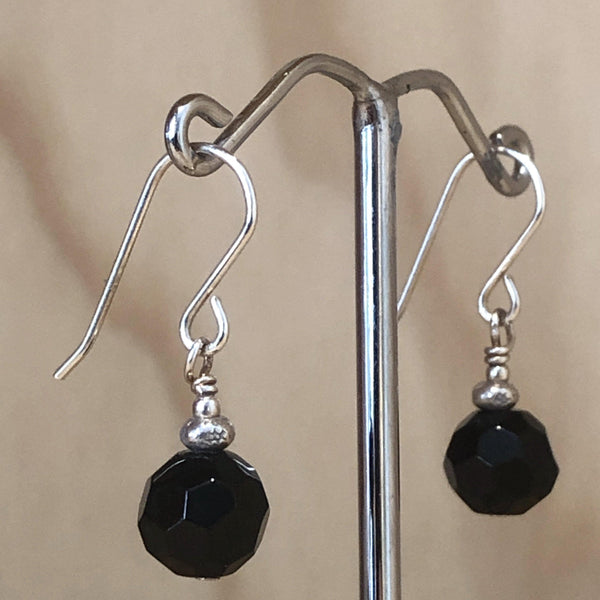 Sterling Silver Black Onyx  Earring - La Trobe Jewellery