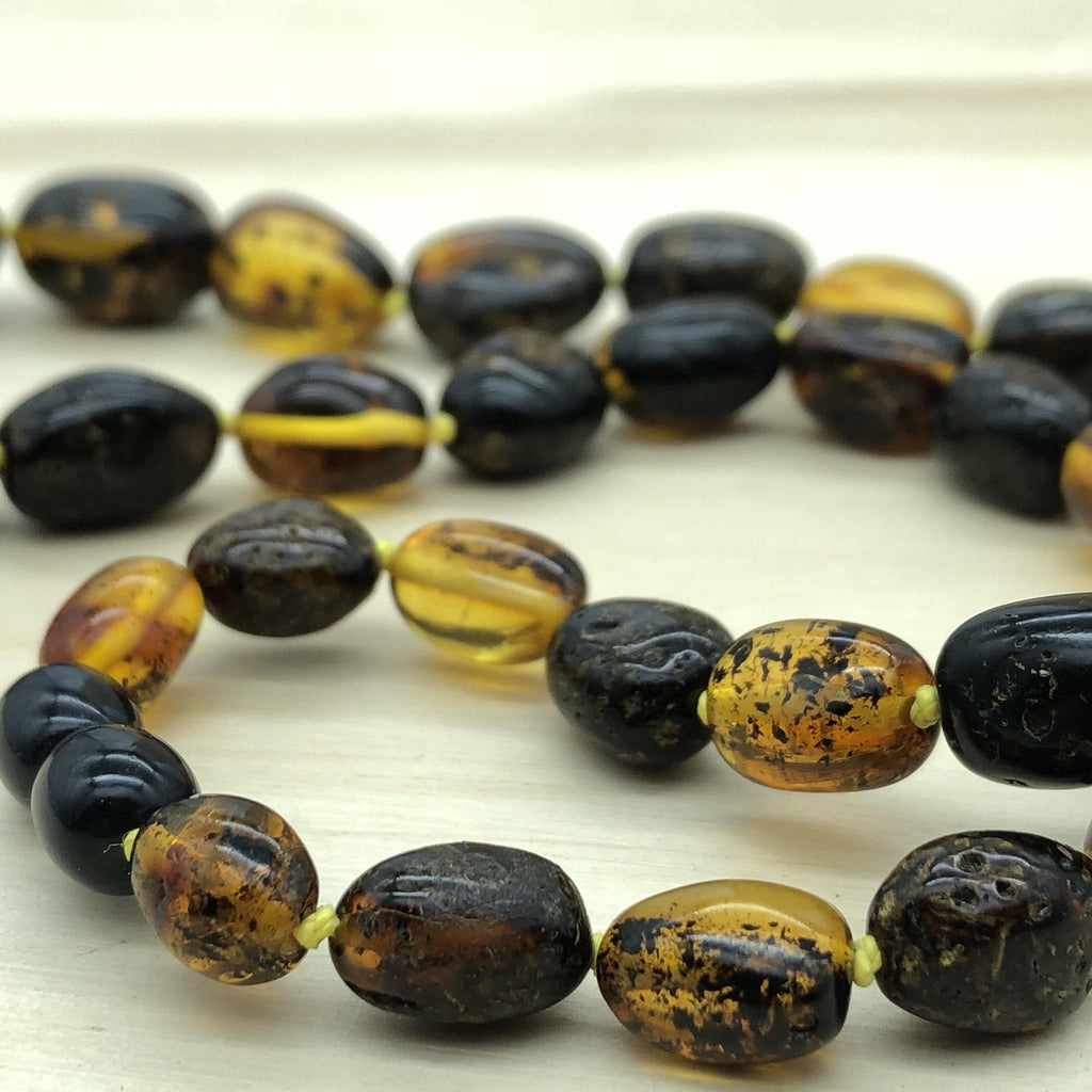 Gemstone Amber Knotted Necklace - La Trobe Jewellery
