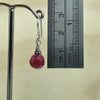 Sterling Silver Ruby Drop Earring - La Trobe Jewellery