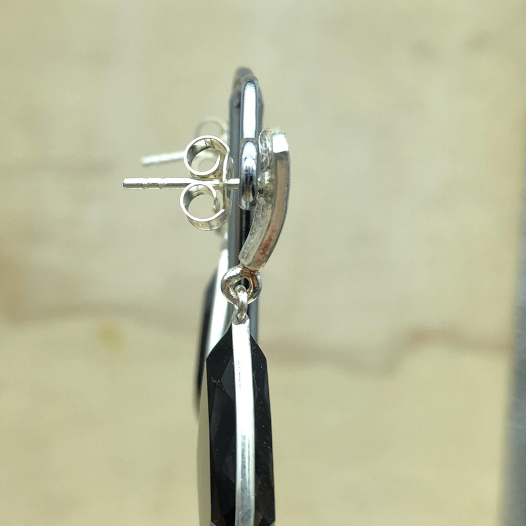 Sterling Silver Smokey Quartz Teardrop Earring - La Trobe Jewellery